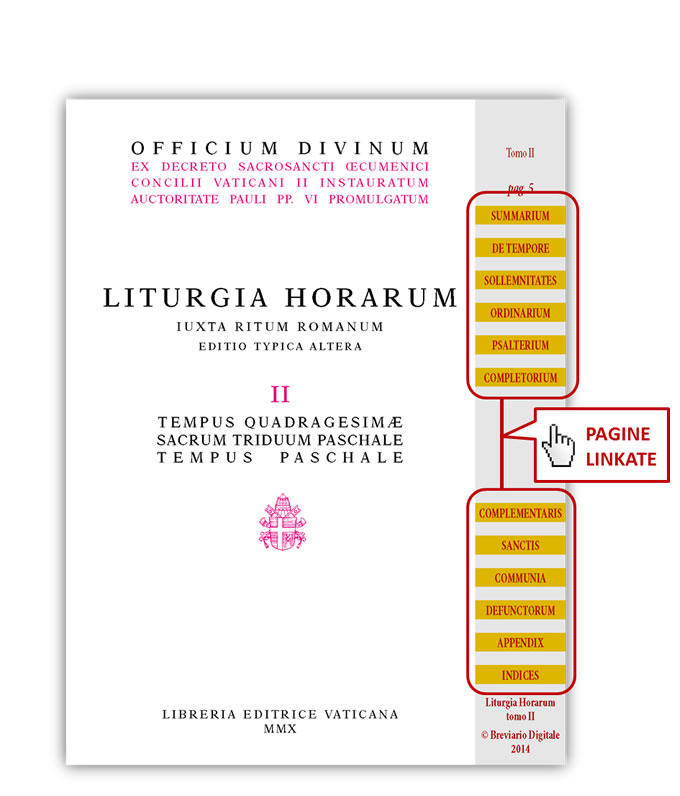 Liturgia Horarum, Tomo II, LEV
