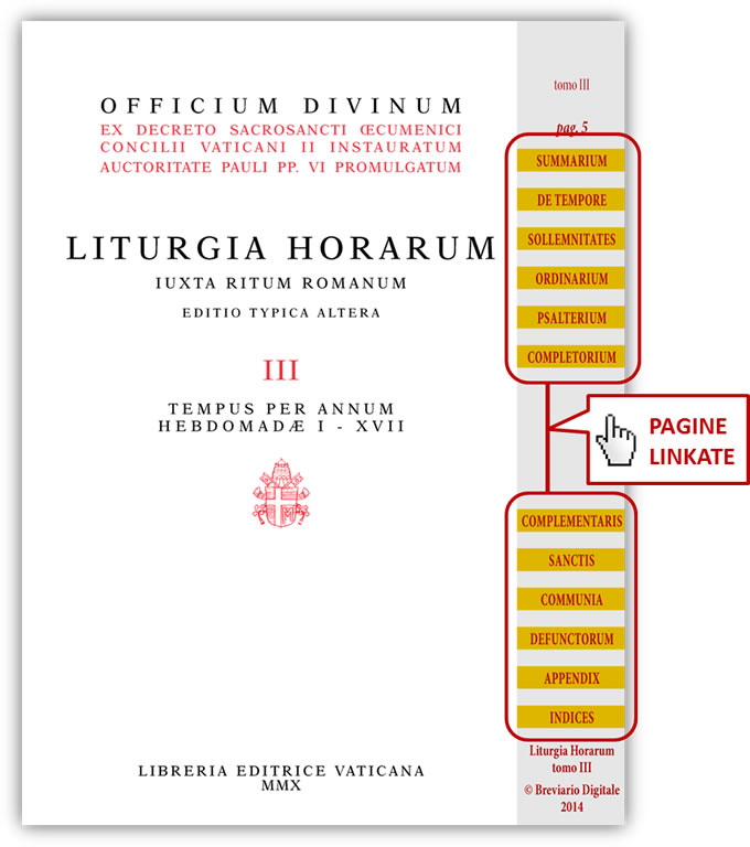 Liturgia Horarum, Tomo III, LEV